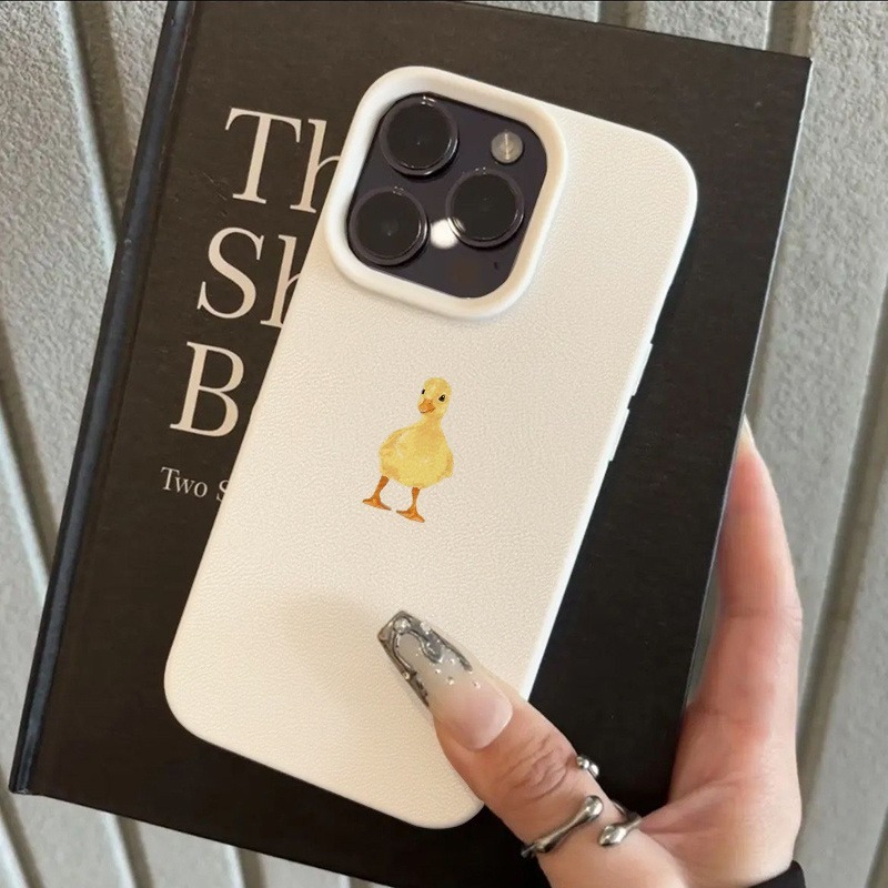 Phone Cases Yellow - غطاء هاتف ناعم بتصميم بسيط ولطيف