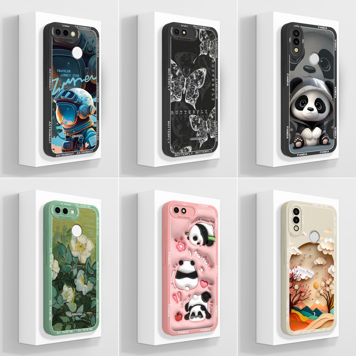 Phone Cases Aviation - حافظة من السيليكون الناعم مع باندا