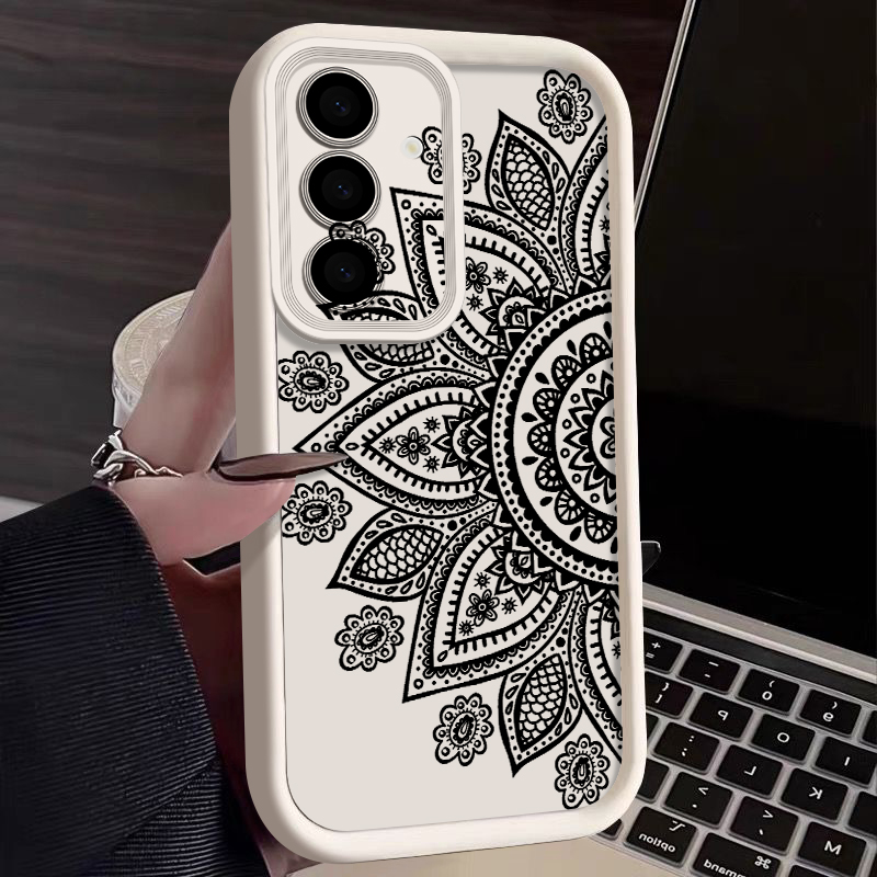 Phone Cases Samsung A14 - غطاء هاتف بنمط زهور عتيق لسامسونج