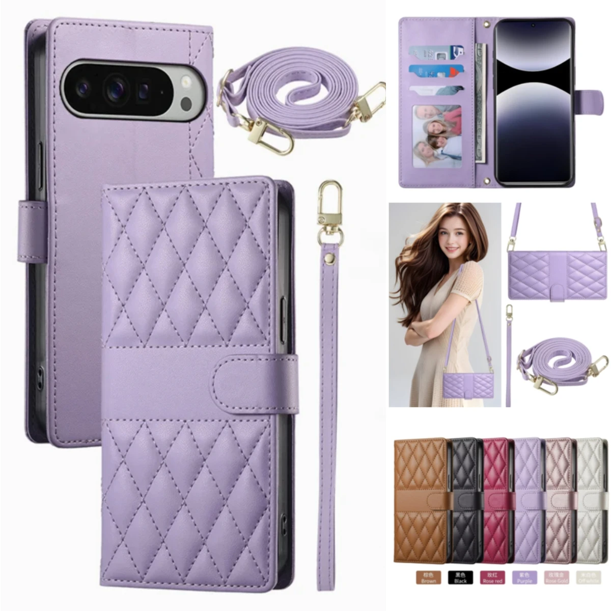 Phone Cases Australia - حافظة جلدية قلابة مع حبل تعليق