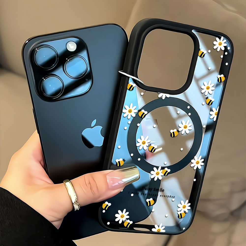 Phone Cases With Magsafe - غطاء هاتف بتصميم زهرة الأقحوان الطازجة
