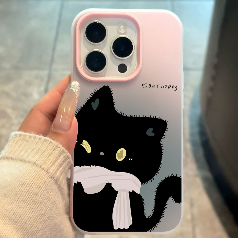 Phone Cases Xiaomi 15T - غطاء هاتف بتصميم قطط باللونين الأسود