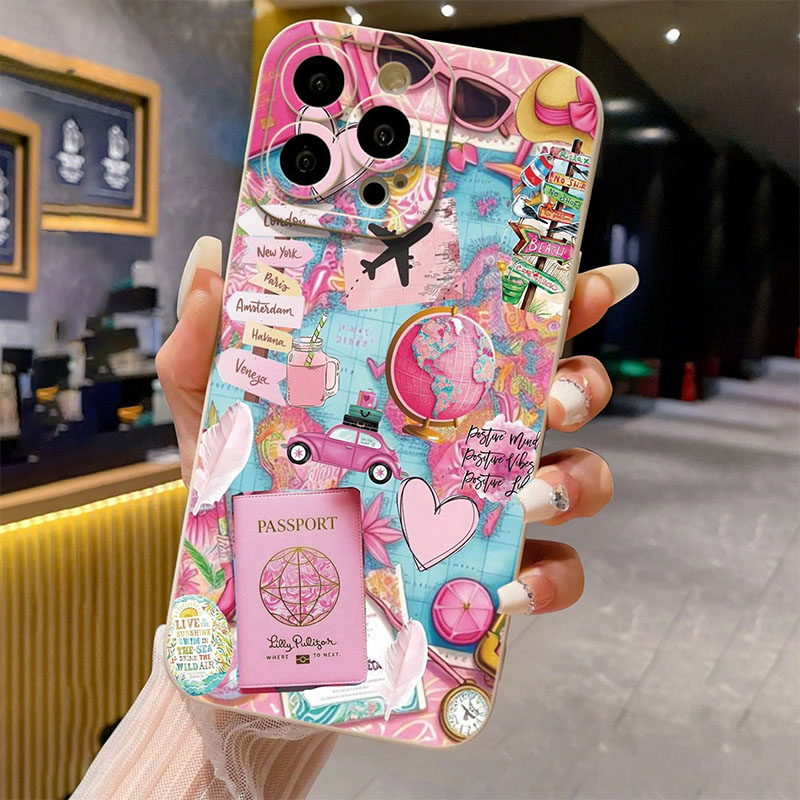 Phone Cases Aviation - السفر الطائرة المطبوعة ماتي مكافحة الإفلات