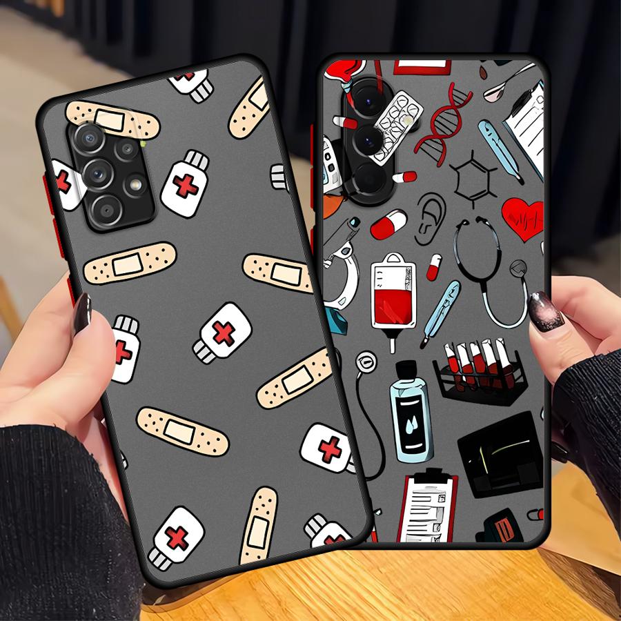 Phone Cases Samsung A14 - غطاء هاتف بتصميم ممرضة أنيق لهواتف