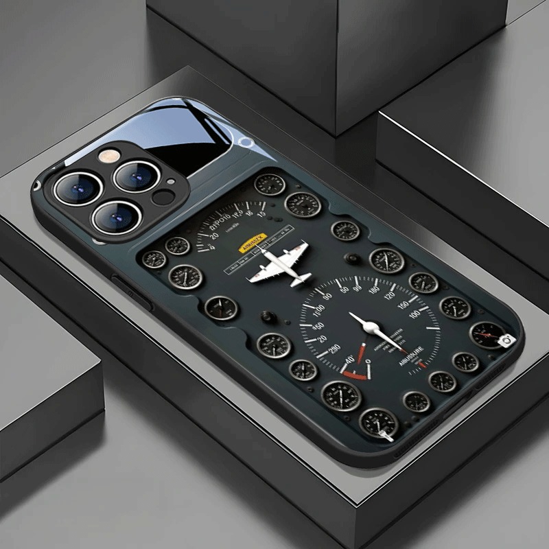 Phone Cases Aviation - حار ريترو عنصر الطيران الزجاج الزجاج
