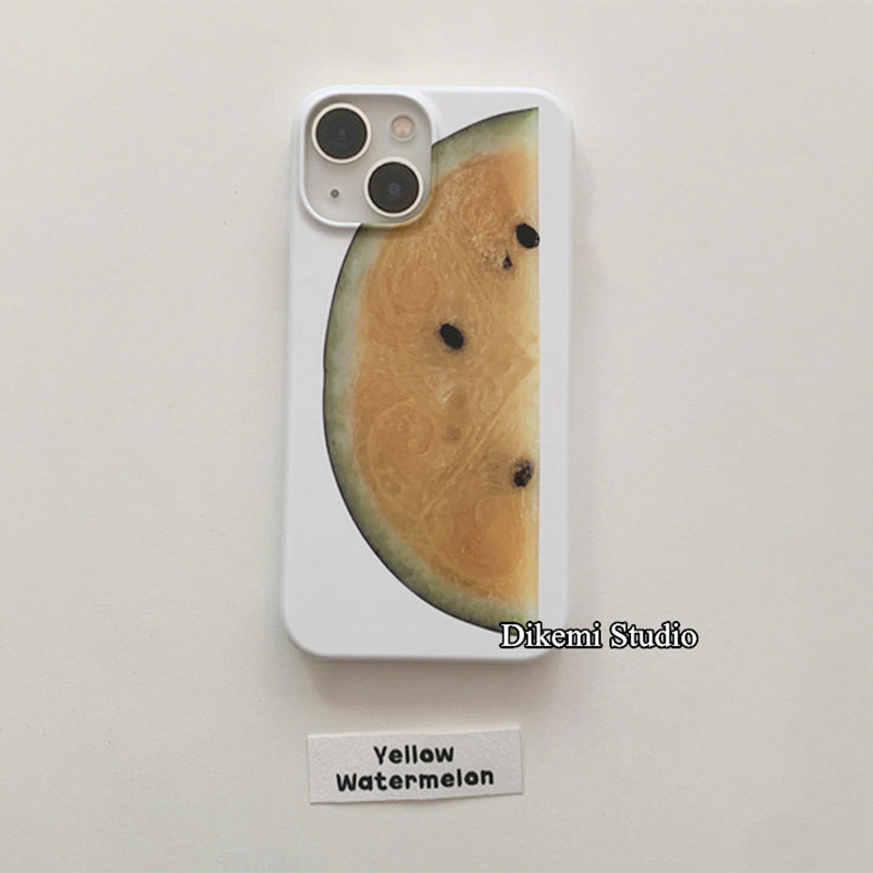 Phone Cases Yellow - جراب هاتف كوري لطيف بتصميم جيلي