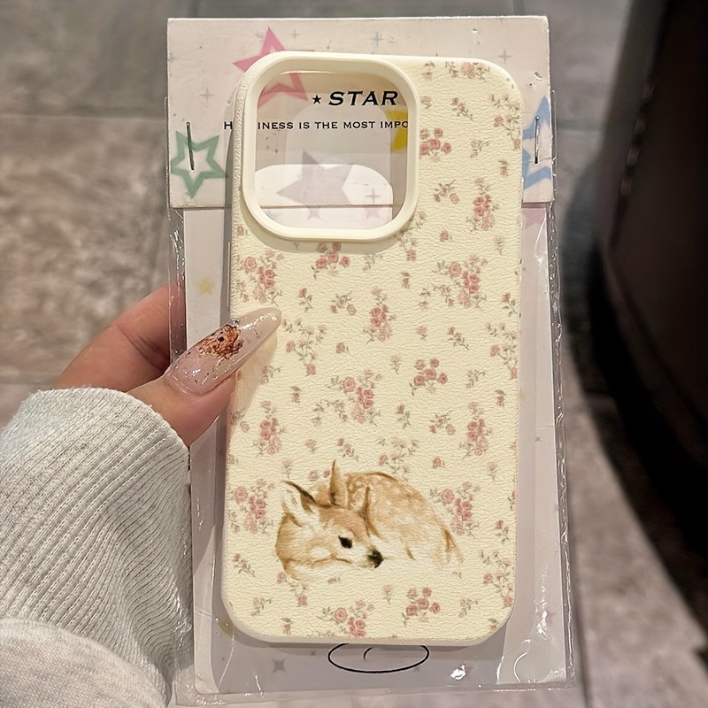 Phone Cases Art - جراب هاتف ناعم بتصميم غزال لطيف