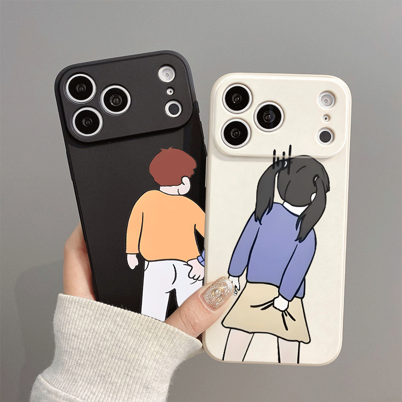Phone Cases For Boys - غطاء هاتف بنمط فتى وفتاة لطيف