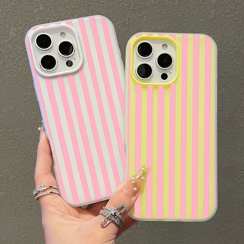 Phone Cases Xiaomi 15T - غطاء هاتف بسيط بتصميم شريط عمودي