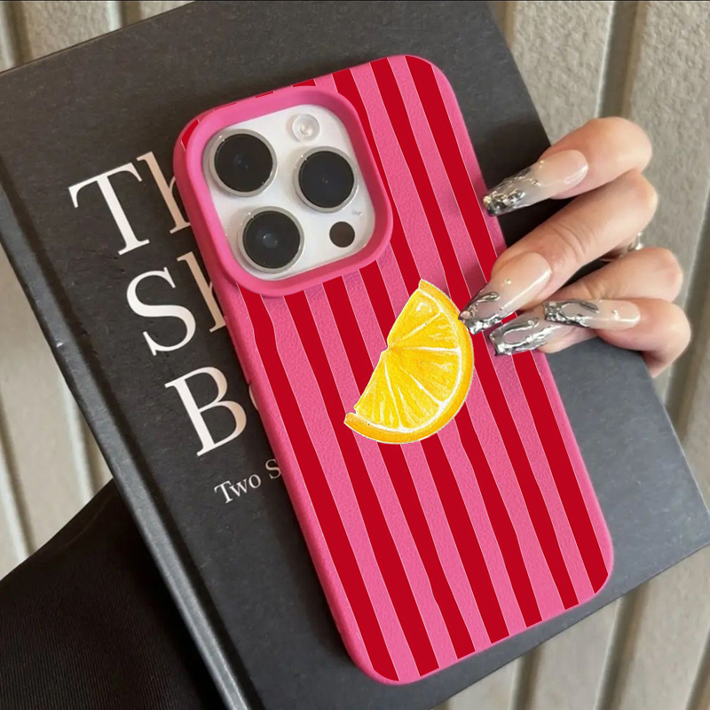 Phone Cases Australia - غطاء هاتف عصري بنمط الليمون من