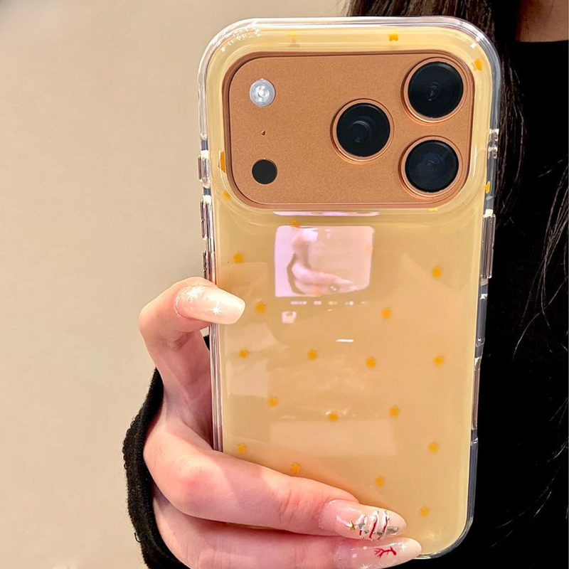 Phone Cases Yellow - غطاء هاتف أنيق بنمط نجمة صفراء