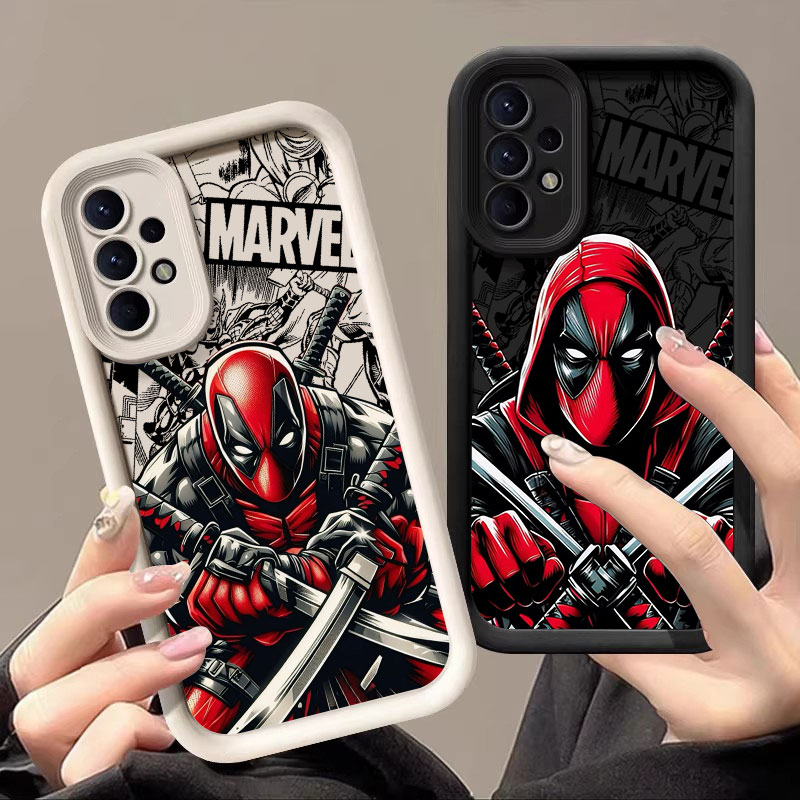 Phone Cases Samsung A14 - جراب سيليكون ناعم بتصميم سيفمان ديدبول