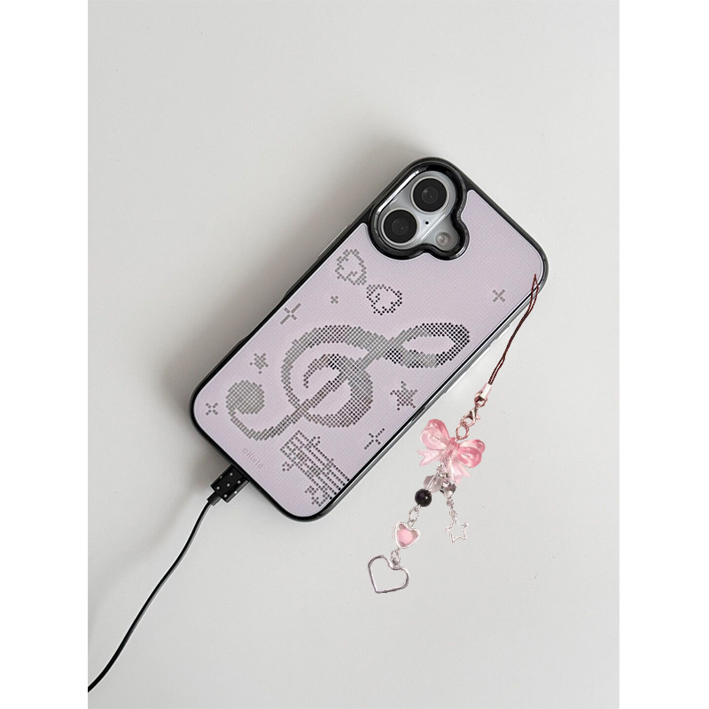 Phone Cases Pink - جراب هاتف INS بتصميم موزاييك كوري