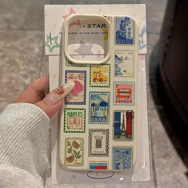 Phone Cases Art - نابضة بالحياة ريترو ختم Lichee تصميم