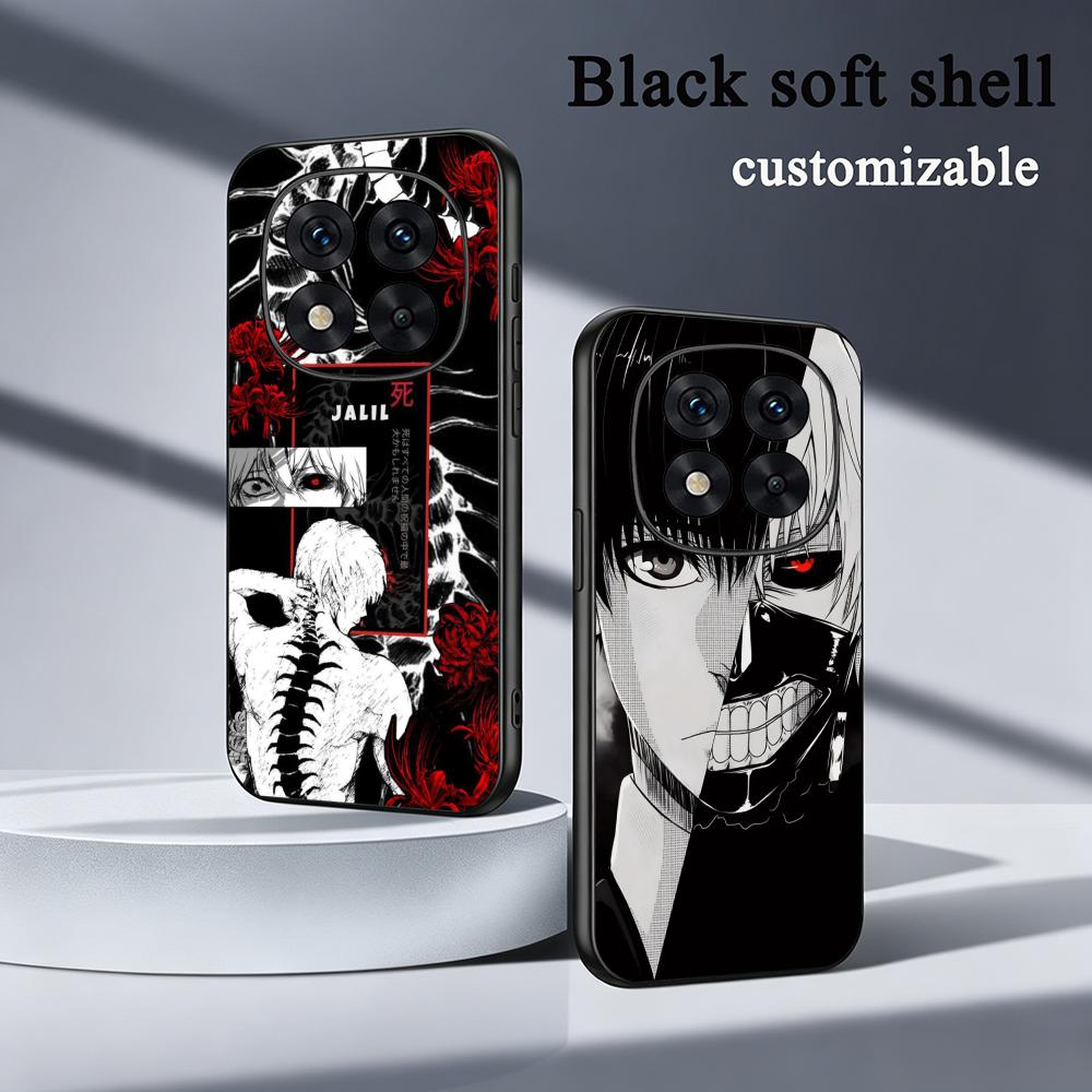Phone Cases Tokyo - غطاء هاتف ناعم أسود بتصميم كلاسيكي
