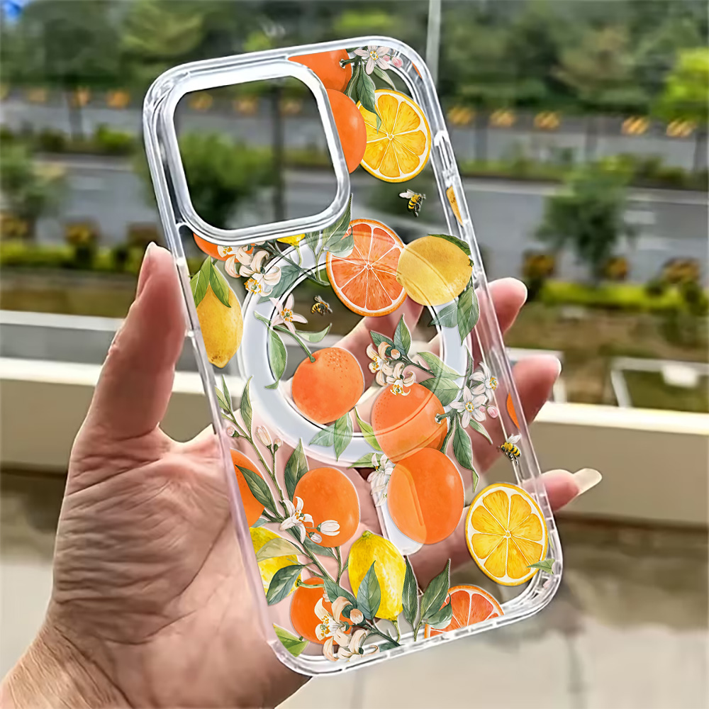 Phone Cases With Magsafe - غطاء هاتف صيفي بتصميم الليمون لأجهزة