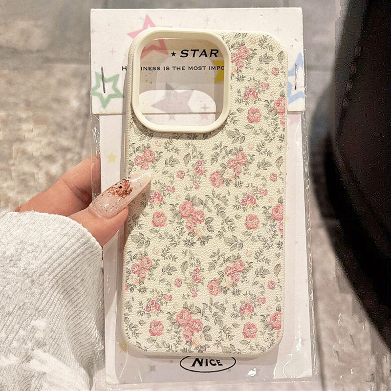Phone Cases Blue - رائعتين فتاة الأزهار الأبيض الكلاسيكية لينة