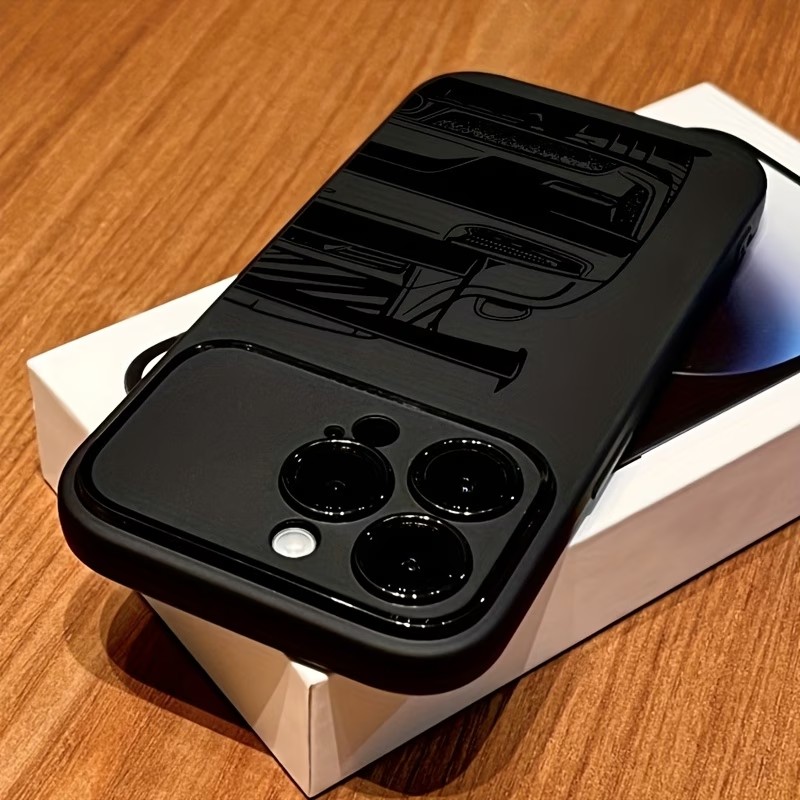 Phone Cases Drawing - غطاء هاتف بتصميم سيارة رياضية مرسومة