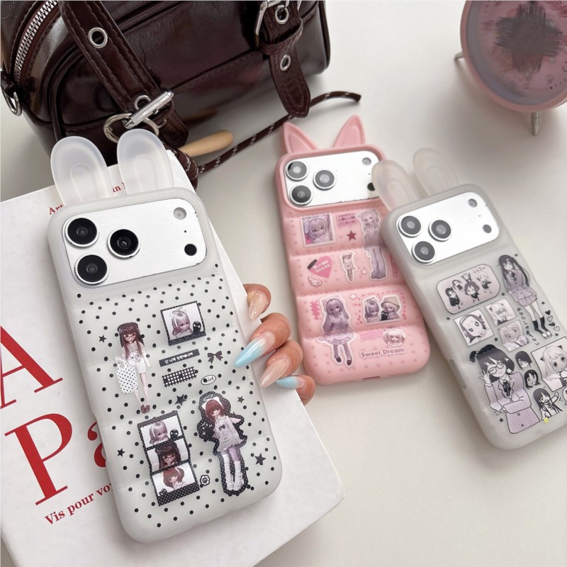 Phone Cases Cool Girl - غطاء هاتف ياباني بتصميم Y2K لطيف