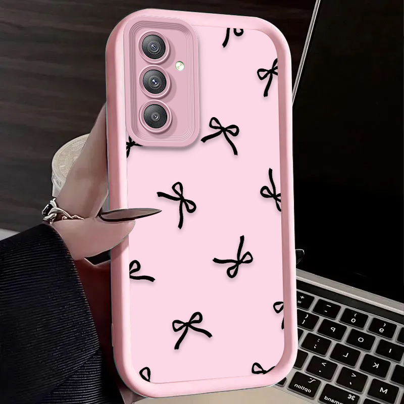 غطاء حماية أسود بتصميم قلب وعق - مراجعة Phone Cases Samsung A14 وسعره
