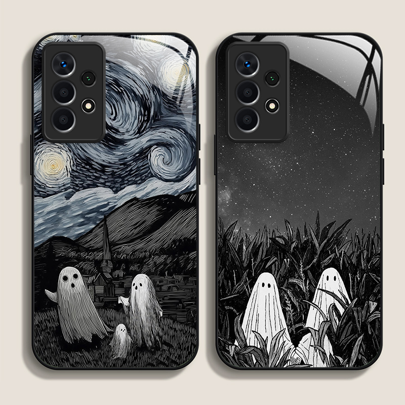 مضحك شبح مجردة الفن نمط الزجاج - مراجعة Phone Cases Art وسعره