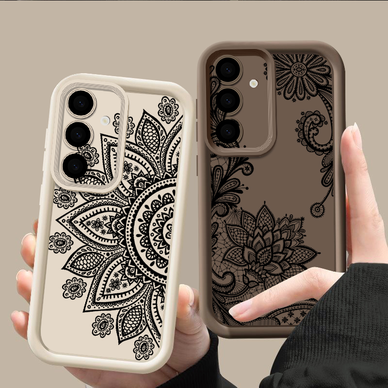غطاء هاتف بنمط زهور عتيق لسامس - مراجعة Phone Cases Samsung A14 وسعره