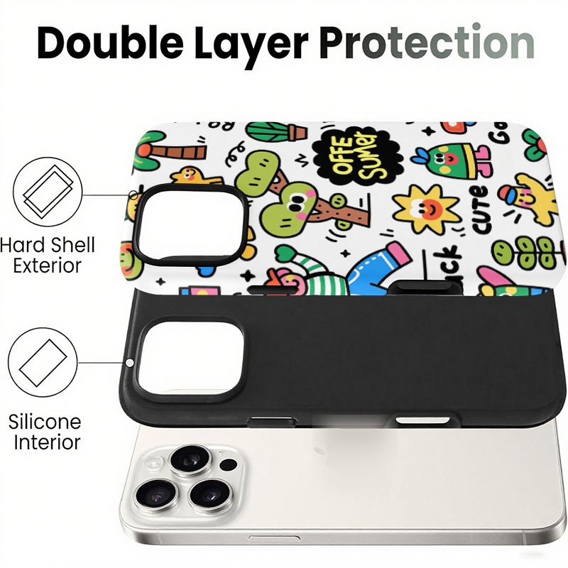 نمط رسومات عشوائية موضوع الصيف - مراجعة Phone Cases Kawaii وسعره