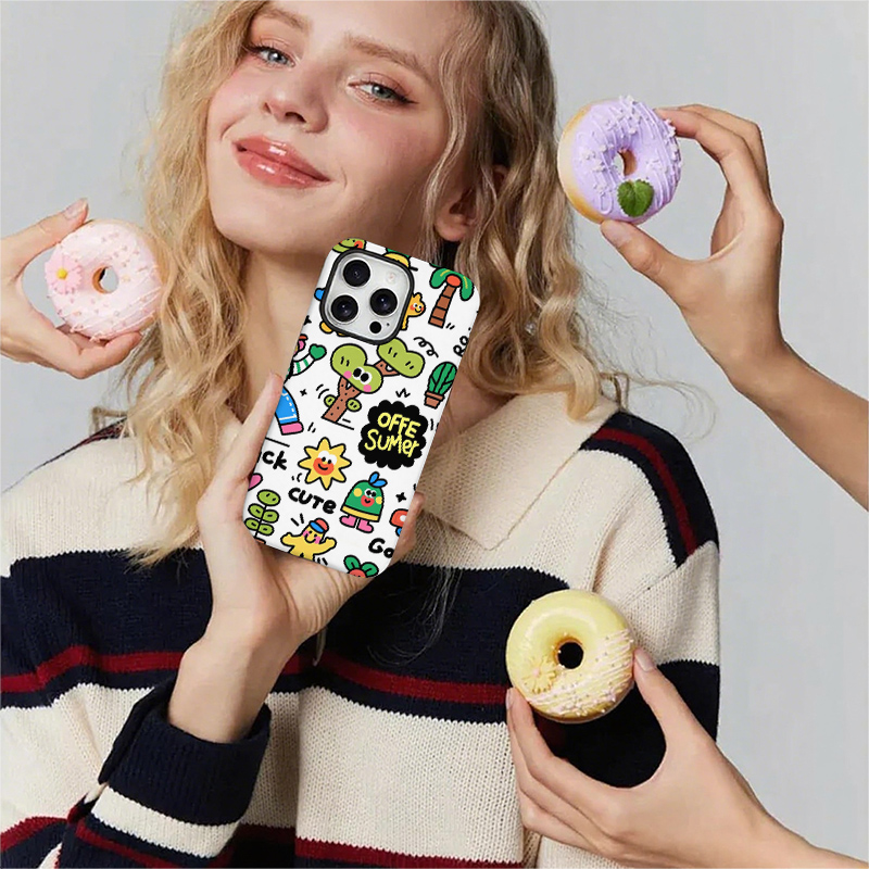 نمط رسومات عشوائية موضوع الصيف - مراجعة Phone Cases Kawaii وسعره