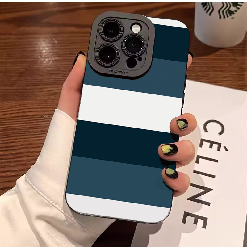 غطاء هاتف بنمط مخطط أزرق وأبيض - مراجعة Phone Cases Blue وسعره