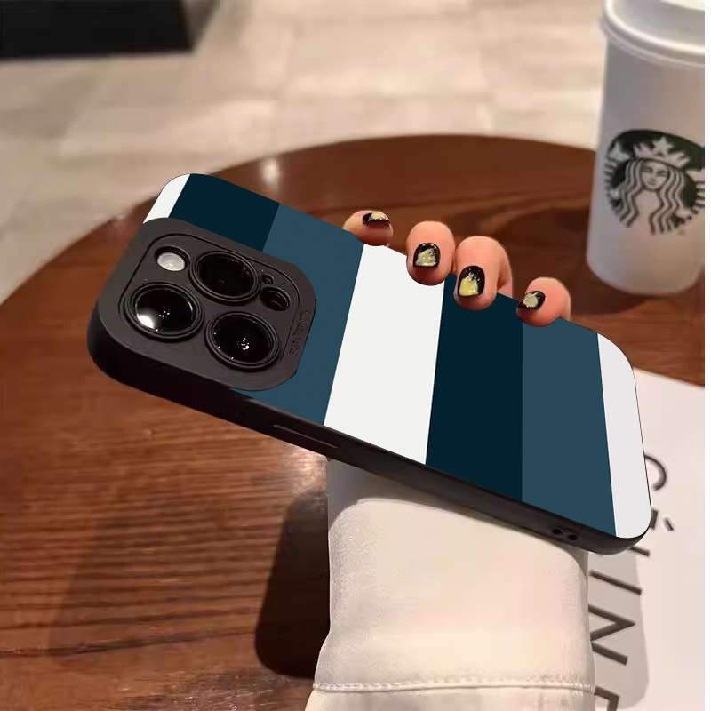 غطاء هاتف بنمط مخطط أزرق وأبيض - مراجعة Phone Cases Blue وسعره