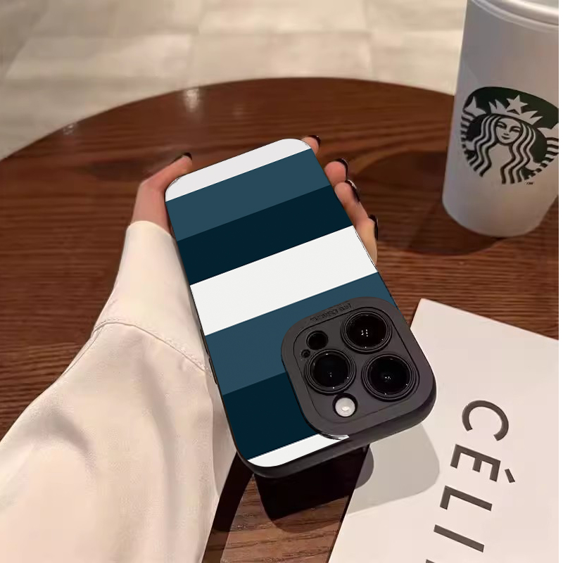 غطاء هاتف بنمط مخطط أزرق وأبيض - مراجعة Phone Cases Blue وسعره