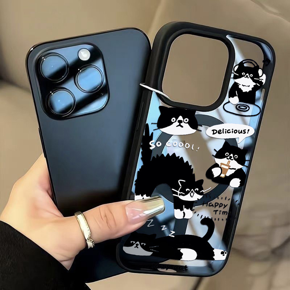 مضحك القطة السوداء شحن لاسلكي  - مراجعة Phone Cases With Magsafe وسعره