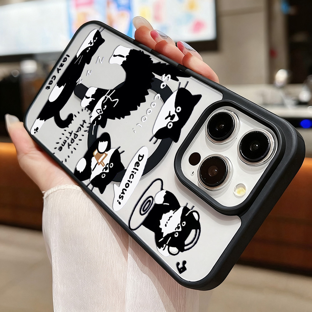 مضحك القطة السوداء شحن لاسلكي  - مراجعة Phone Cases With Magsafe وسعره