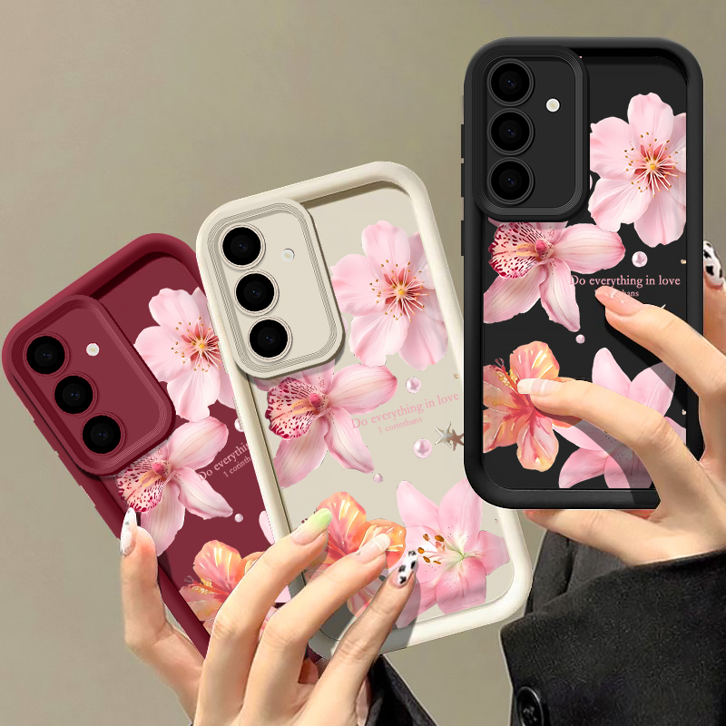 غطاء هاتف بزهور وردية لسامسونج - مراجعة Phone Cases Pink وسعره