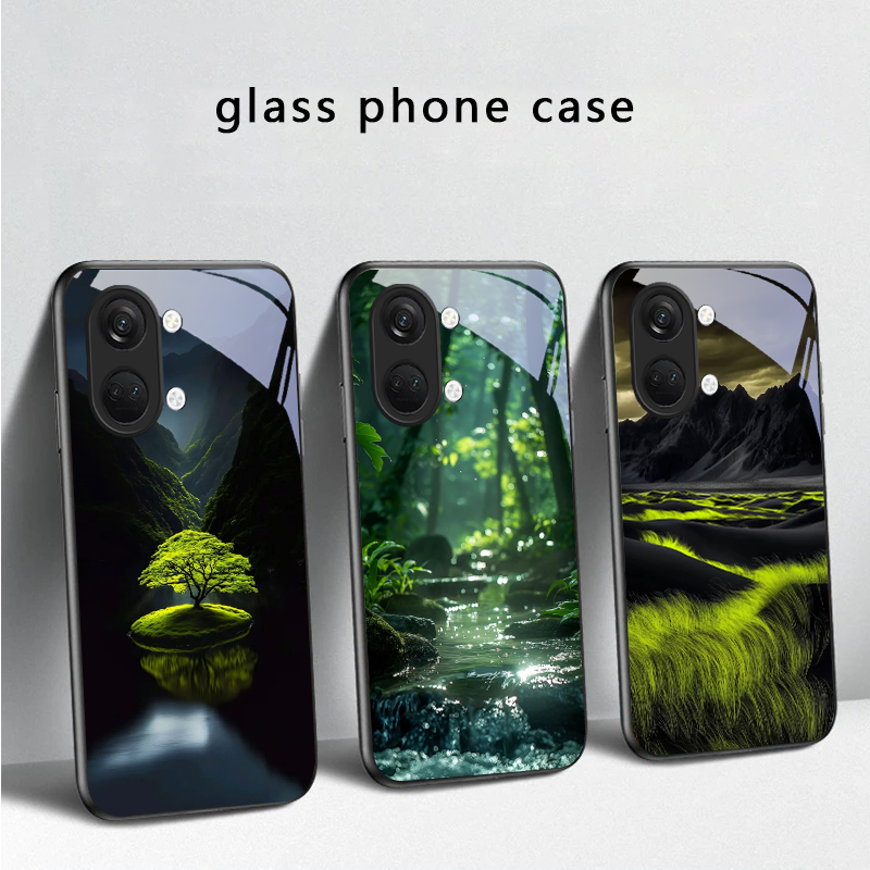 غطاء هاتف زجاجي بنمط تدفق الغا - مراجعة Phone Cases Oneplus وسعره