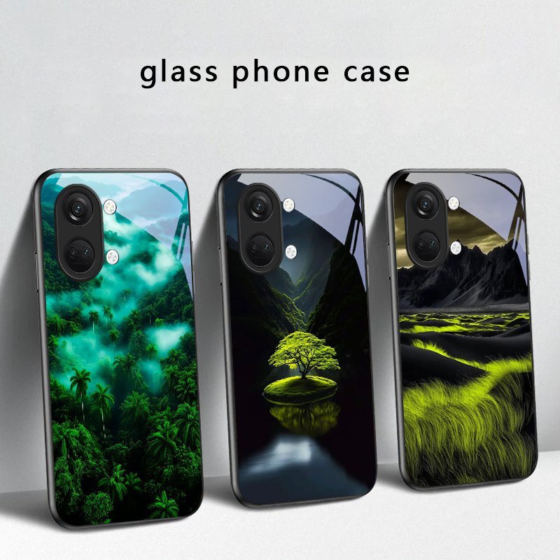 غطاء هاتف زجاجي بنمط تدفق الغا - مراجعة Phone Cases Oneplus وسعره