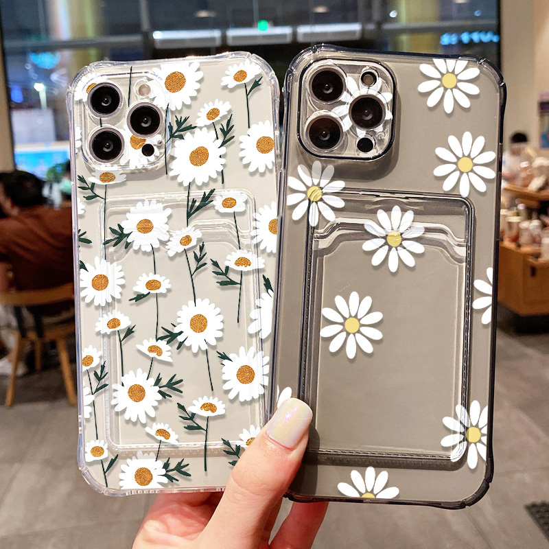 جراب هاتف بتصميم زهرة الأقحوان - مراجعة Phone Cases With Card Holder وسعره