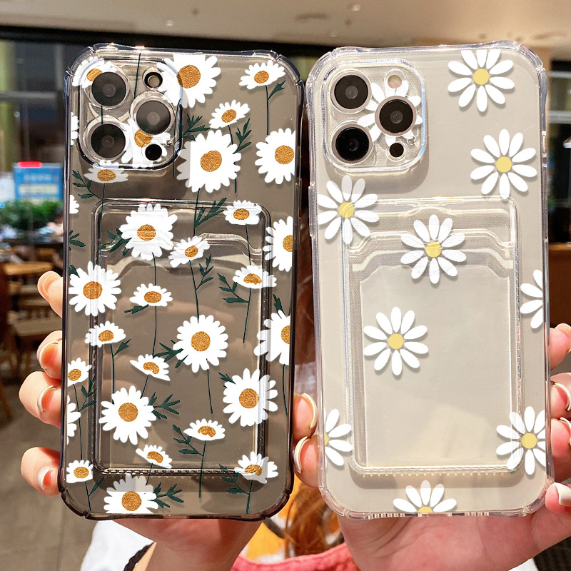 جراب هاتف بتصميم زهرة الأقحوان - مراجعة Phone Cases With Card Holder وسعره