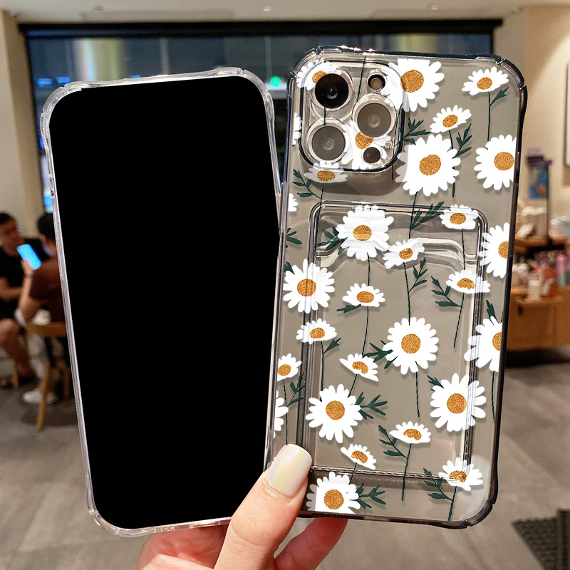 جراب هاتف بتصميم زهرة الأقحوان - مراجعة Phone Cases With Card Holder وسعره