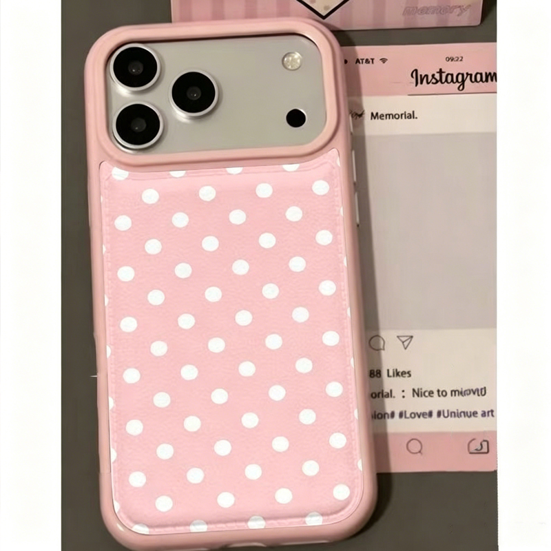 جراب هاتف جلدي بتصميم نقاط الب - مراجعة Phone Cases Y2K وسعره