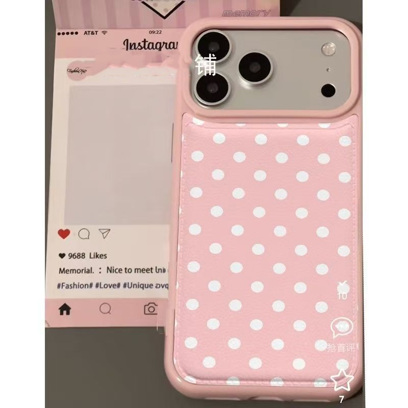 جراب هاتف جلدي بتصميم نقاط الب - مراجعة Phone Cases Y2K وسعره