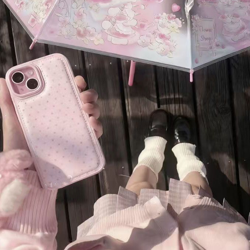 جراب هاتف جلدي بتصميم نقاط الب - مراجعة Phone Cases Y2K وسعره