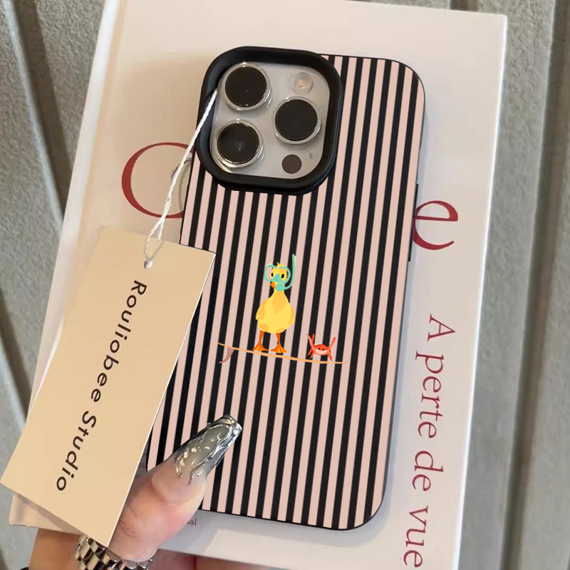 جراب هاتف بتصميم بطة غوص مخططة - مراجعة Phone Cases Yellow وسعره