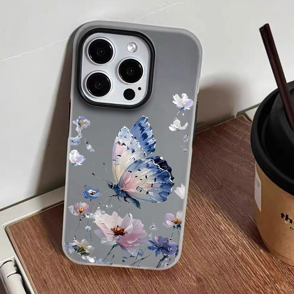 جراب هاتف بتصميم فراشة زهرية ب - مراجعة Phone Cases Blue وسعره