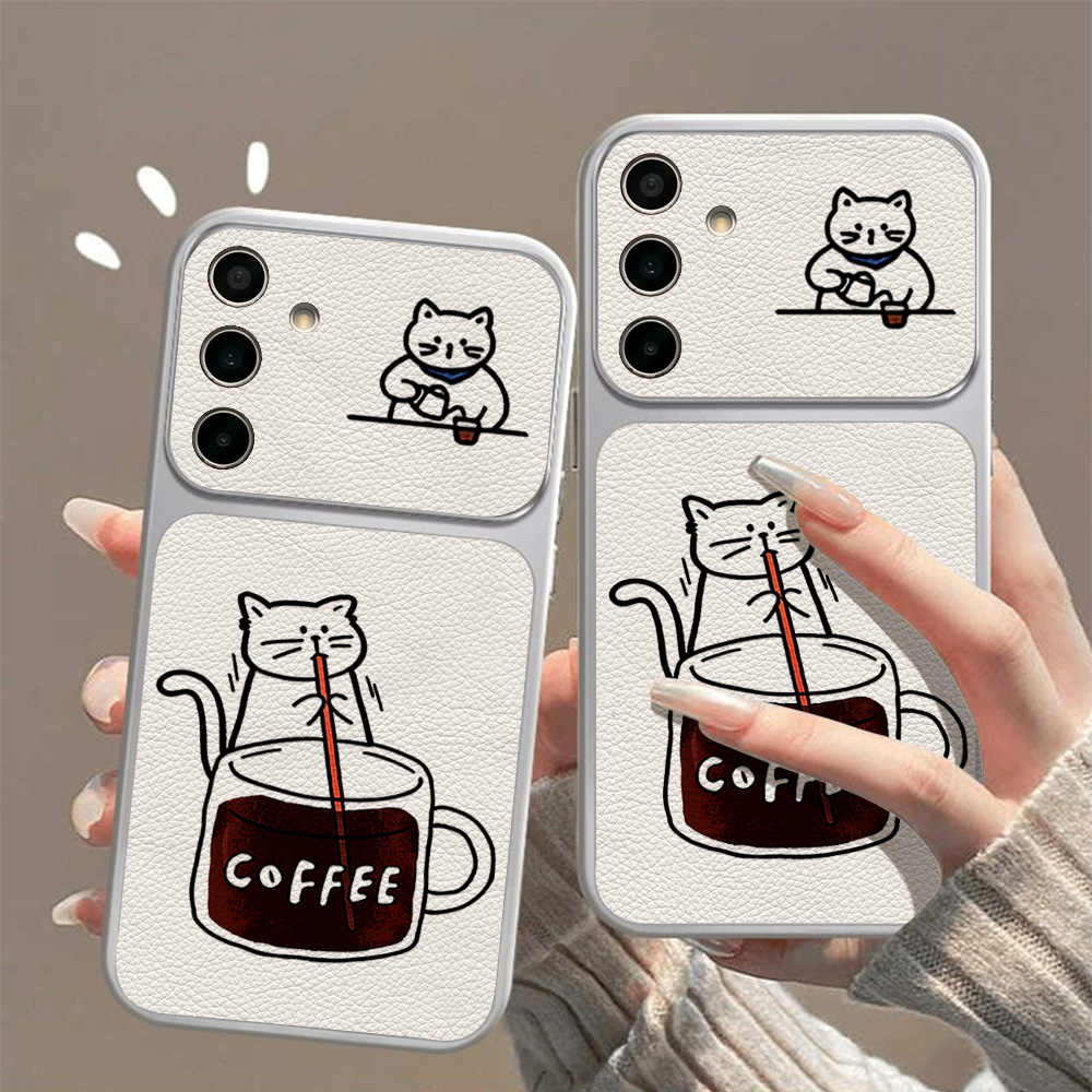 جراب هاتف بتصميم قطة لطيفة وقه - مراجعة Phone Cases Samsung A14 وسعره