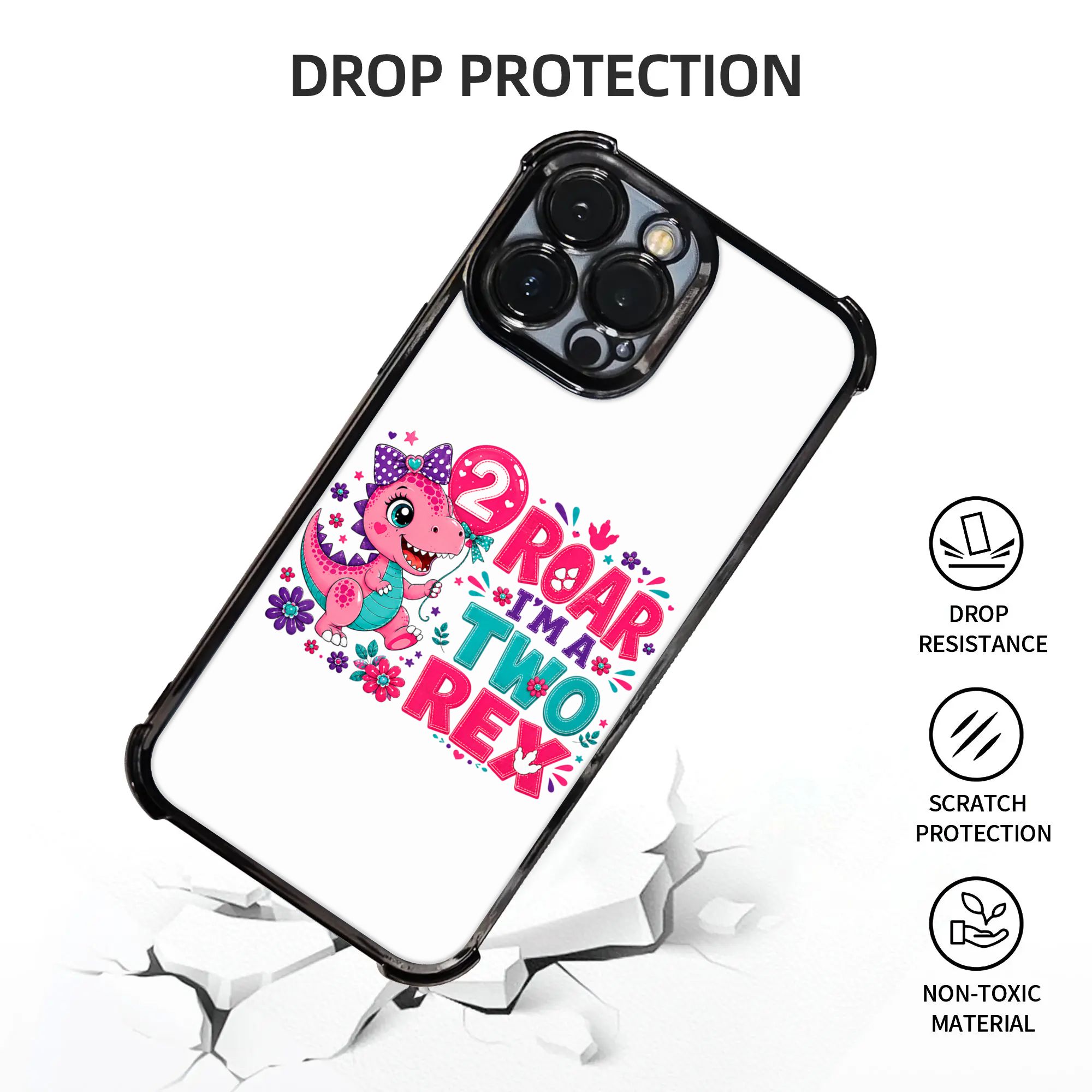 غطاء هاتف للأطفال بتصميم ديناص - مراجعة Phone Cases For Boys وسعره