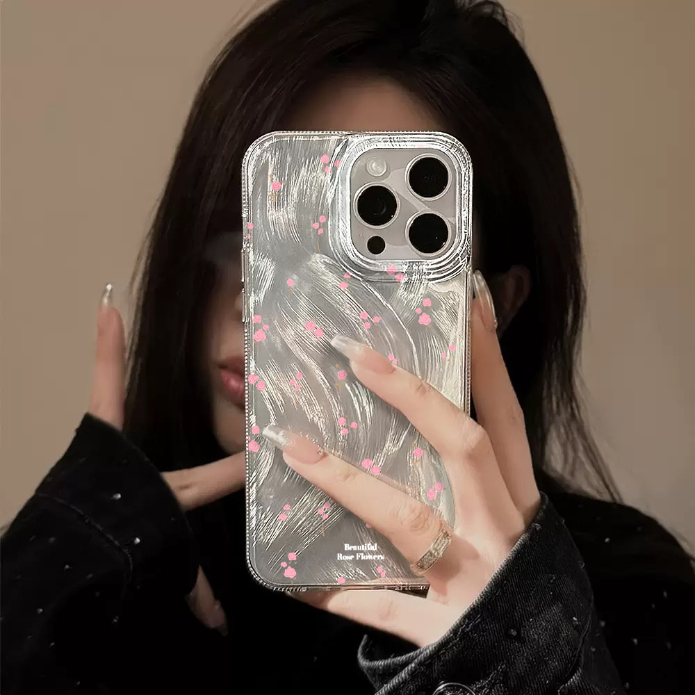 غطاء هاتف بسيط بتصميم زهور ورد - مراجعة Phone Cases Pink وسعره