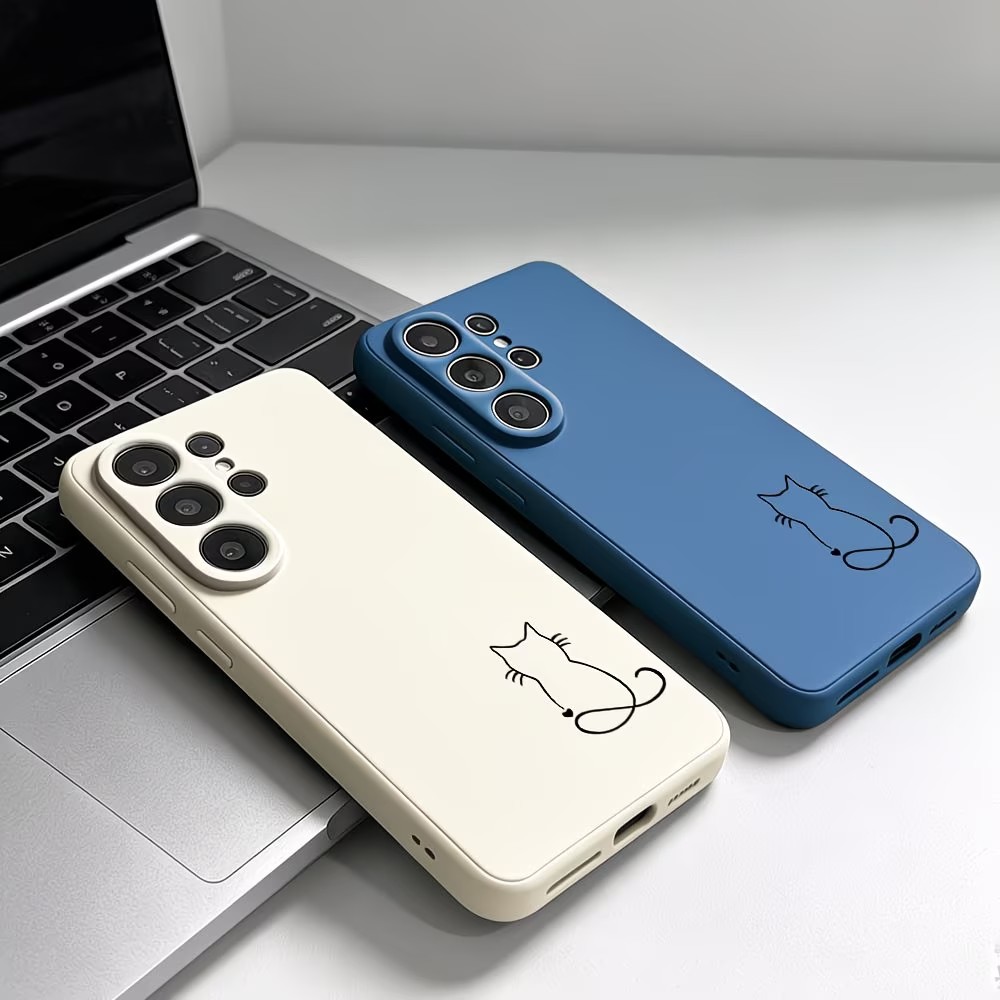 غطاء هاتف بتصميم قطة بخط فني ب - مراجعة Phone Cases Drawing وسعره