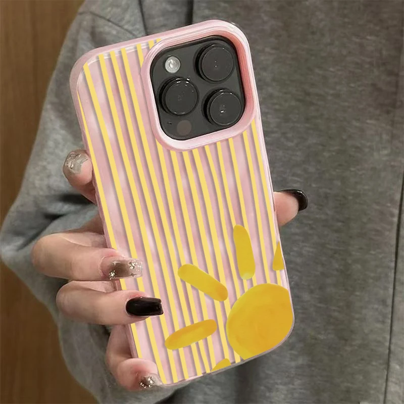 غطاء هاتف بنمط الشمس المخطط با - مراجعة Phone Cases Yellow وسعره