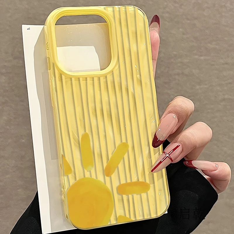 غطاء هاتف بنمط الشمس المخطط با - مراجعة Phone Cases Yellow وسعره